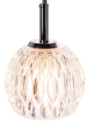 Lanson Pendant Light Fixture - Elegant Chrome & Crystal Design for Dining Room Illumination