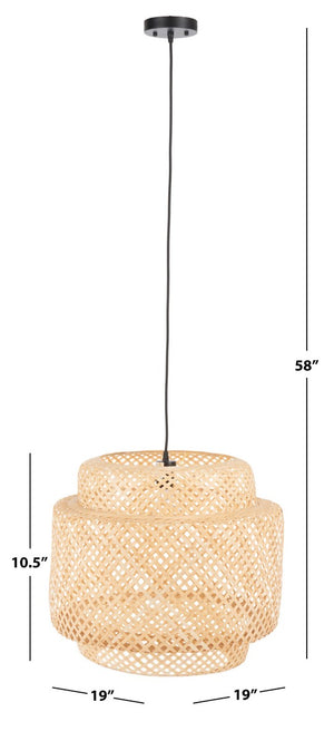 Safavieh Wilford Pendant Natural Bamboo PND9000A