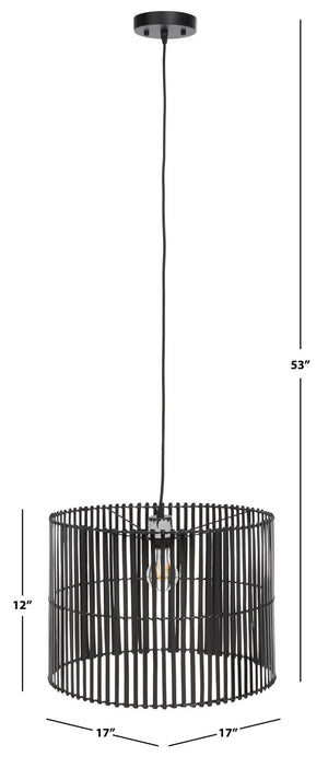 Safavieh Valley Pendant Black Rattan PND9001A