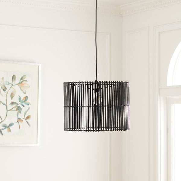Safavieh Valley Pendant Black Rattan PND9001A
