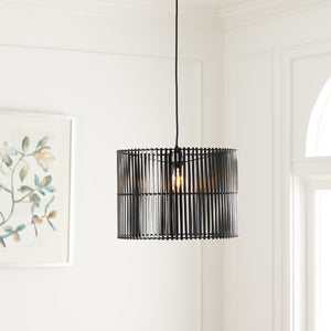 Safavieh Valley Pendant Black Rattan PND9001A