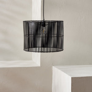 Safavieh Valley Pendant Black Rattan PND9001A