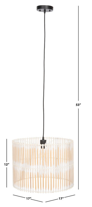 Safavieh Valley Pendant White Washed Rattan PND9001B