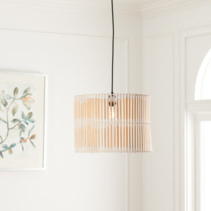 Safavieh Valley Pendant White Washed Rattan PND9001B