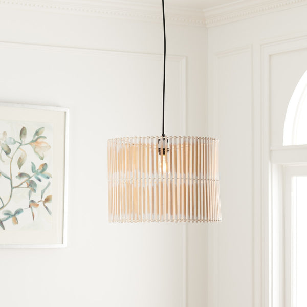 Safavieh Valley Pendant White Washed Rattan PND9001B