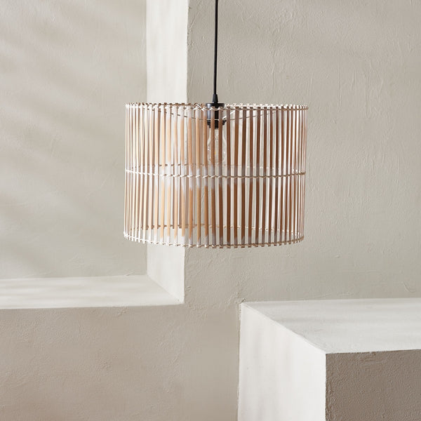 Safavieh Valley Pendant White Washed Rattan PND9001B