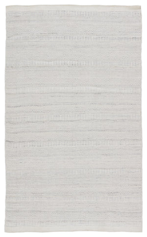 Jaipur Living Parson Indoor/ Outdoor Tribal Light Gray/ Ivory Runner Rug (3'X8')