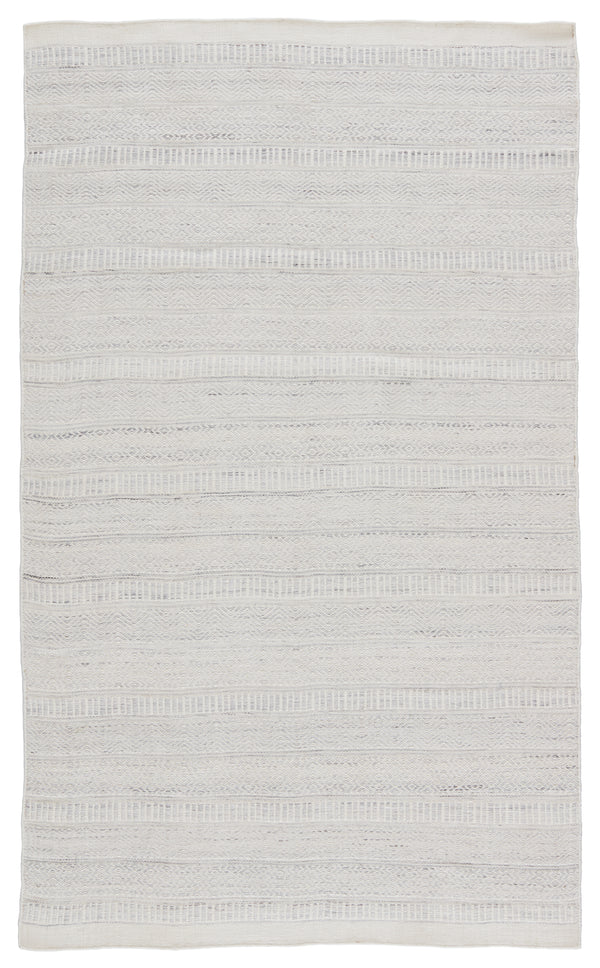 Jaipur Living Parson Indoor/ Outdoor Tribal Light Gray/ Ivory Runner Rug (3'X8')
