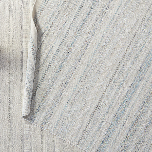 Jaipur Living Parson Indoor/ Outdoor Tribal Light Blue/ Ivory Runner Rug (3'X8')