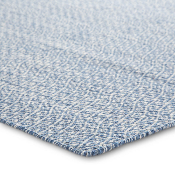 Jaipur Living Eulalia Handmade Geometric Blue/ Ivory Area Rug (8'10"X11'9")