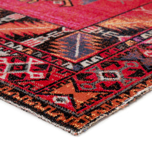 Jaipur Living Paloma Indoor/ Outdoor Tribal Red/ Black Area Rug (8'10"X12')
