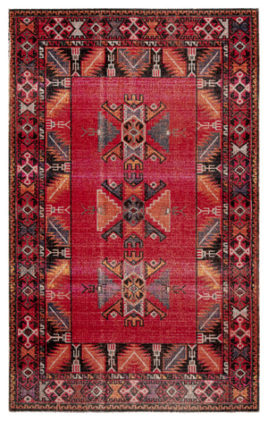 Jaipur Living Paloma Indoor/ Outdoor Tribal Red/ Black Area Rug (8'10"X12')