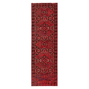 Jaipur Living Chaya Indoor/ Outdoor Medallion Red/ Black Runner Rug (2'8"X10')