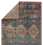 Jaipur Living Freemond Indoor/ Outdoor Medallion Blue/ Red Area Rug (2'X3')