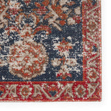 Jaipur Living Freemond Indoor/ Outdoor Medallion Blue/ Red Area Rug (2'X3')