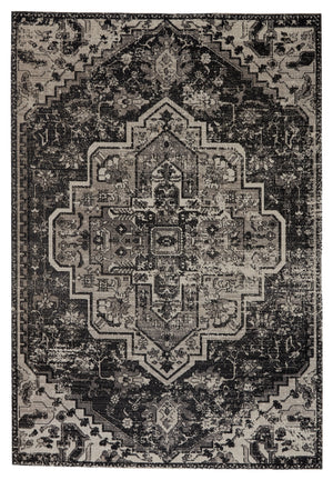 Jaipur Living Ellery Indoor/ Outdoor Medallion Black/ Gray Area Rug (2'X3')