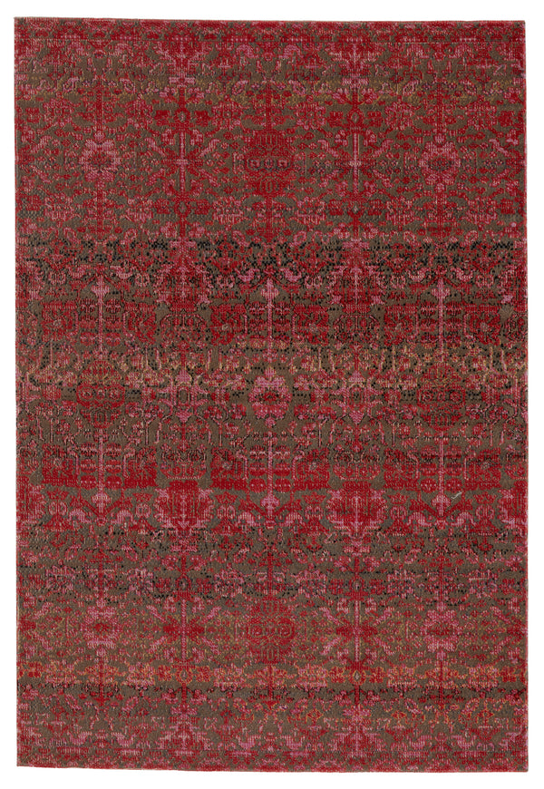 Jaipur Living Bodega Indoor/ Outdoor Trellis Red/ Taupe Area Rug (2'X3')