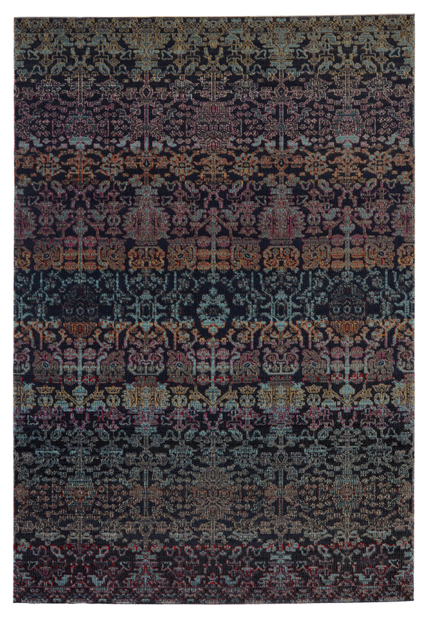Jaipur Living Bodega Indoor/ Outdoor Trellis Dark Blue/ Multicolor Area Rug (2'X3')