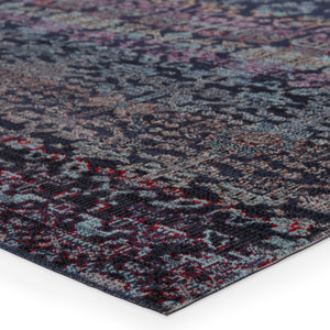 Jaipur Living Bodega Indoor/ Outdoor Trellis Dark Blue/ Multicolor Area Rug (2'X3')