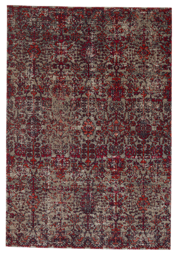 Jaipur Living Bodega Indoor/ Outdoor Trellis Red/ Gray Area Rug (2'X3')