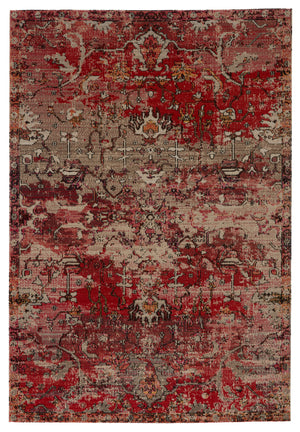 Jaipur Living Fayette Indoor/ Outdoor Oriental Red/ Beige Area Rug (2'X3')