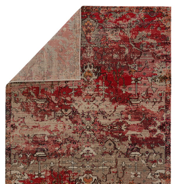 Jaipur Living Fayette Indoor/ Outdoor Oriental Red/ Beige Area Rug (2'X3')