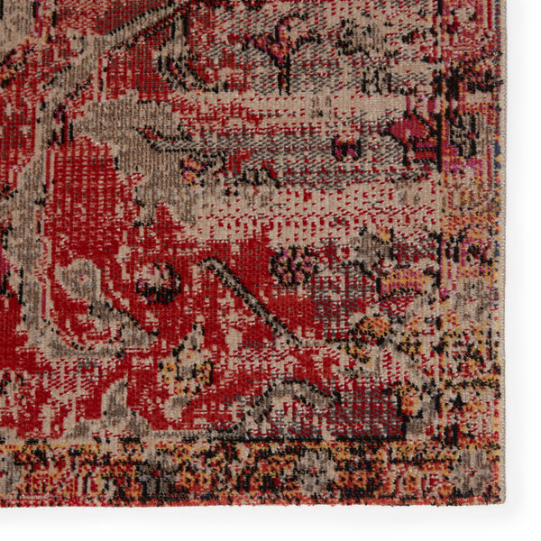 Jaipur Living Fayette Indoor/ Outdoor Oriental Red/ Beige Area Rug (2'X3')