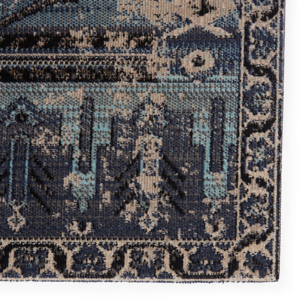 Jaipur Living Cicero Indoor/ Outdoor Medallion Blue/ Gray Area Rug (2'X3')