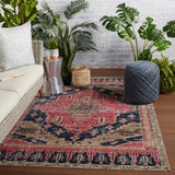 Jaipur Living Polaris Collection POL44 Cicero 100% Polypropylene Machine Made Updated Traditional Medallion Rug RUG149066