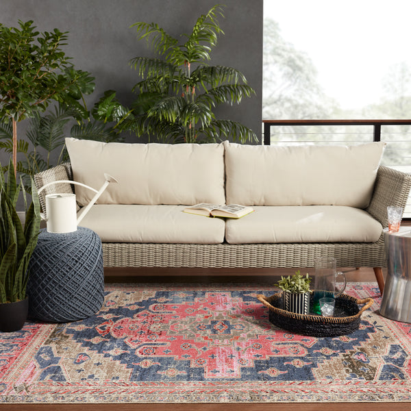 Jaipur Living Polaris Collection POL44 Cicero 100% Polypropylene Machine Made Updated Traditional Medallion Rug RUG149066