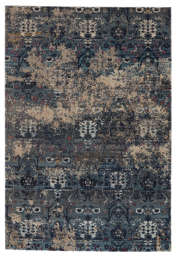 Jaipur Living Genesee Indoor/ Outdoor Trellis Blue/ Beige Area Rug (2'X3')