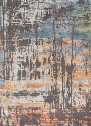 Momeni Portland PRT-3 Machine Made Casual Abstract Indoor Area Rug Multi 9'3" x 12'6" PORTLPRT-3MTI93C6