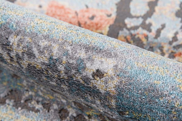 Momeni Portland PRT-3 Machine Made Casual Abstract Indoor Area Rug Multi 9'3" x 12'6" PORTLPRT-3MTI93C6