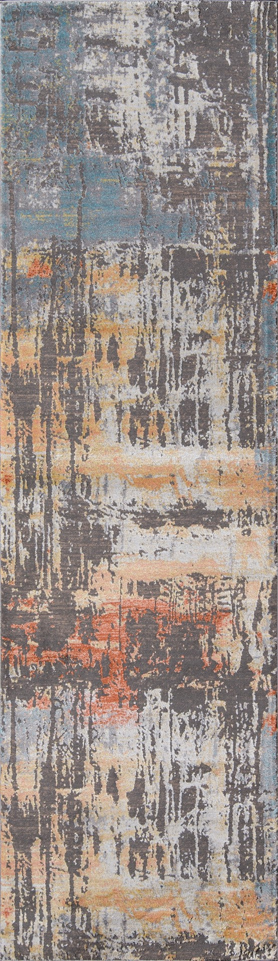 Momeni Portland PRT-3 Machine Made Casual Abstract Indoor Area Rug Multi 9'3" x 12'6" PORTLPRT-3MTI93C6