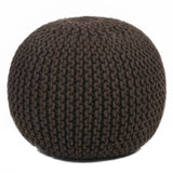 Poufs Outer: Cotton, Filling: Polystyrene Balls Hand-Knitted Contemporary Cotton Cord Pouf