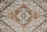 Percy Vintage Medallion Rug, Terracotta/Country Blue, 9ft-2in x 12ft Area Rug