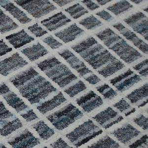 AMER Rugs Paradise PRD-1 Hand-Loomed Geometric Transitional Area Rug Gray 9' x 12'