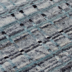 AMER Rugs Paradise PRD-2 Hand-Loomed Geometric Transitional Area Rug Gray/Blue 9' x 12'