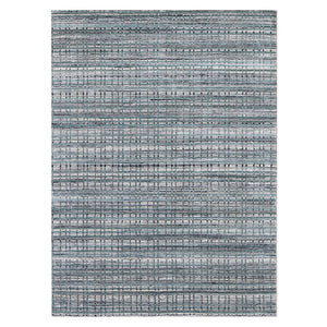 AMER Rugs Paradise PRD-2 Hand-Loomed Geometric Transitional Area Rug Gray/Blue 9' x 12'