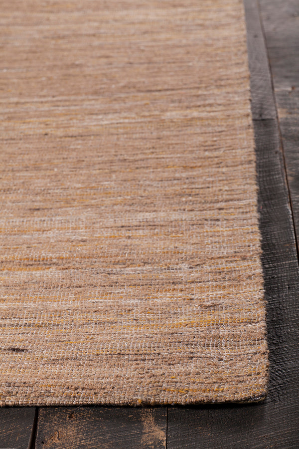 Chandra Rugs Pretor 60% Jute + 30% Wool +10%Cotton Hand-Woven Flatweave Contemporary Rug Gold/Natural 7'9 x 10'6
