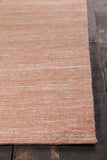 Chandra Rugs Pretor 60% Jute + 30% Wool +10%Cotton Hand-Woven Flatweave Contemporary Rug Pink/Natural 7'9 x 10'6