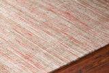 Chandra Rugs Pretor 60% Jute + 30% Wool +10%Cotton Hand-Woven Flatweave Contemporary Rug Pink/Natural 7'9 x 10'6