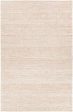 Chandra Rugs Pretor 60% Jute + 30% Wool +10%Cotton Hand-Woven Flatweave Contemporary Rug White/Natural 7'9 x 10'6