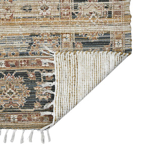 AMER Rugs Prairie PRE-1 Hand-Loomed Oriental Transitional Area Rug Blue/Green 3'6" x 5'6"