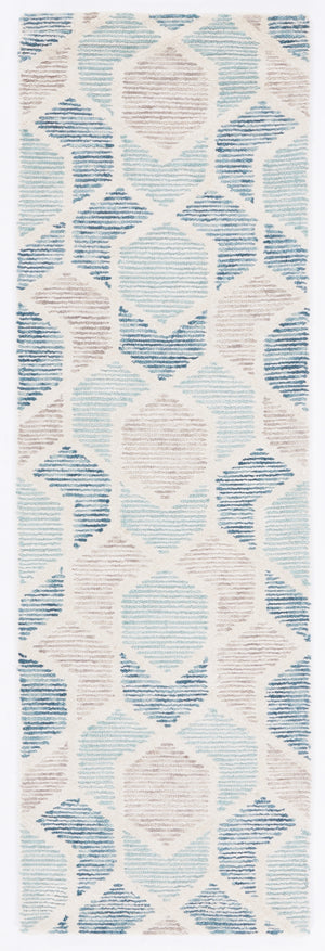 Precious 217 Hand Tufted 80% Wool, 20% Cotton Contemporary Rug Turquoise 80% Wool, 20% Cotton PRE217K-28