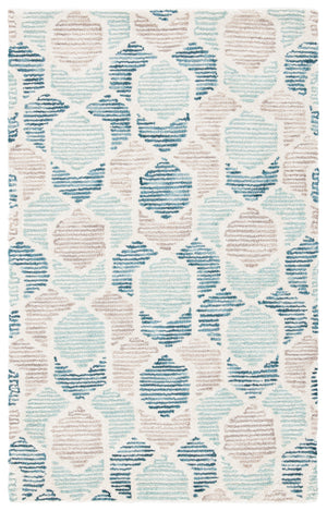 Precious 217 Hand Tufted 80% Wool, 20% Cotton Contemporary Rug Turquoise 80% Wool, 20% Cotton PRE217K-3