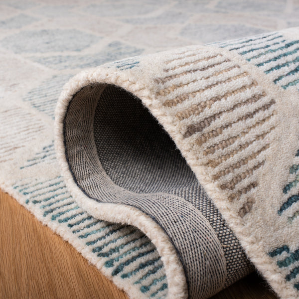 Precious 217 Hand Tufted 80% Wool, 20% Cotton Contemporary Rug Turquoise 80% Wool, 20% Cotton PRE217K-5