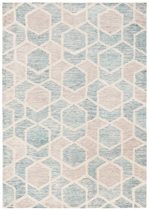 Precious 217 Hand Tufted 80% Wool, 20% Cotton Contemporary Rug Turquoise 80% Wool, 20% Cotton PRE217K-5