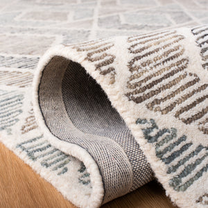 Precious 219 Hand Tufted 80% Wool, 20% Cotton Contemporary Rug Blue / Beige 80% Wool, 20% Cotton PRE219M-5