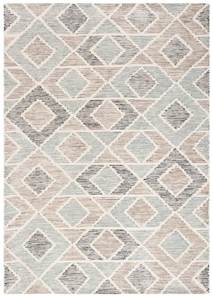 Precious 219 Hand Tufted 80% Wool, 20% Cotton Contemporary Rug Blue / Beige 80% Wool, 20% Cotton PRE219M-5